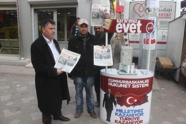 Ağrı’da Ak Parti ‘evet’ Standı Kurdu