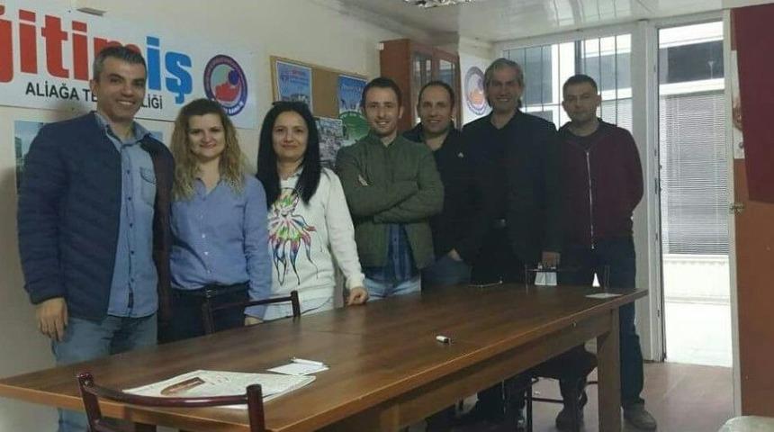 Eğitim-iş Aliağa Temsilcisi Mustafa G&ouml;k Yeniden Se&ccedil;ildi