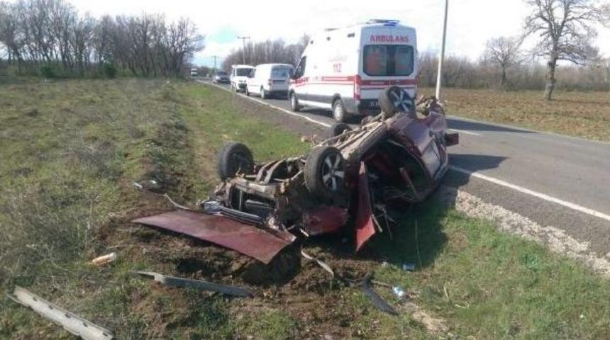 Hurdaya D&ouml;nen Ara&ccedil;tan, Hafif Yaralı Kurtuldu