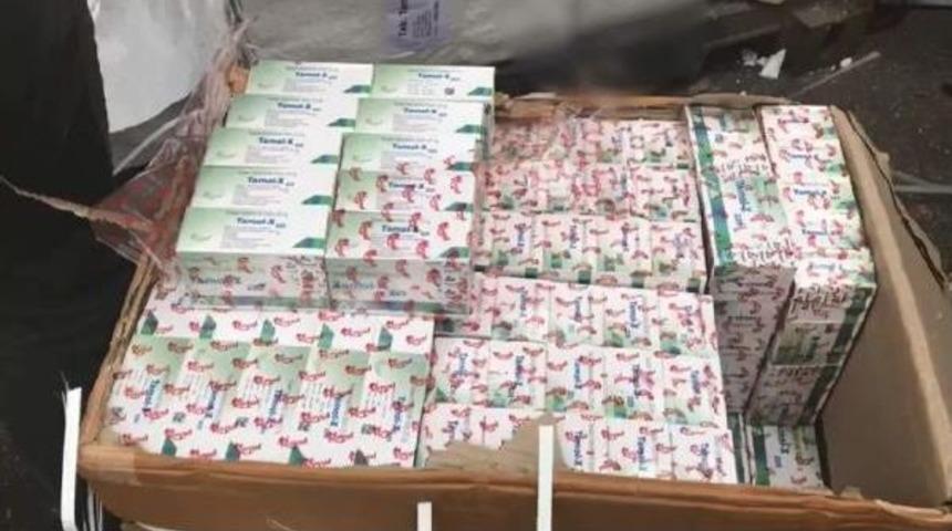 Ambarlı Limanı'nda Ka&ccedil;ak 18 Milyon 450 Bin Ağrı Kesici Hap  Ele Ge&ccedil;irildi