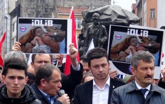 Zonguldak’Ta İdlib Protestosu