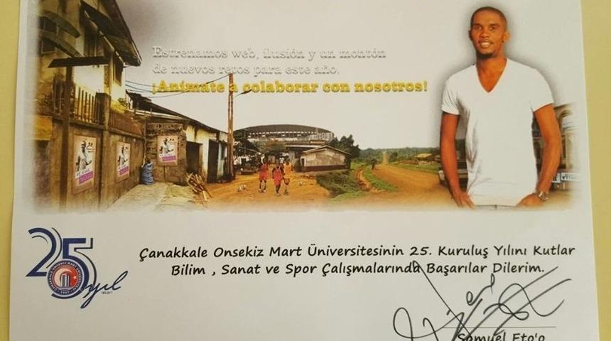 Yıldız Futbolcudan &Ccedil;om&uuml;&rsquo;ye Kutlama