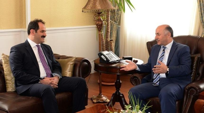 Gıda Tarım Ve Hayvancılık Bakanlığı M&uuml;steşarı Yazıcı, Vali Azizoğlu&rsquo;nu Ziyaret Etti