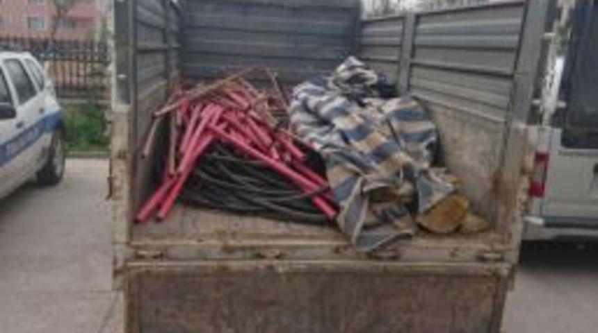 450 Bin Tl Değerinde İnşaat Kablosu Çalan 6 Kişi Tutuklandı