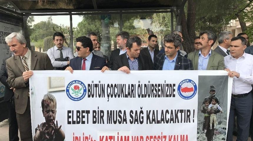 Akhisarlı Stk&rsquo;lar İdlib Saldırısını Kınadı