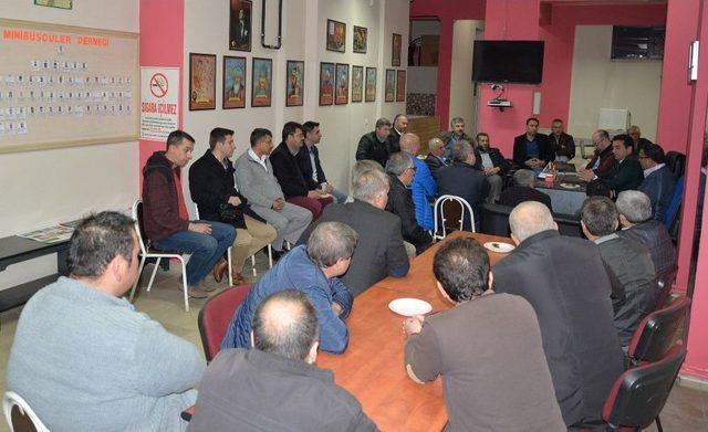 Başkan Bakıcı Minibüsçüler Derneği’ne Konuk Oldu