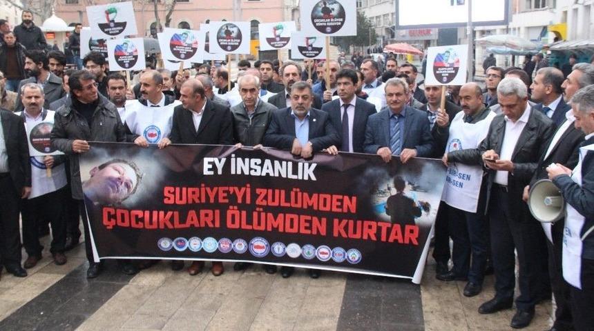 Elazığ&rsquo;dan Esed&rsquo;e Tepki