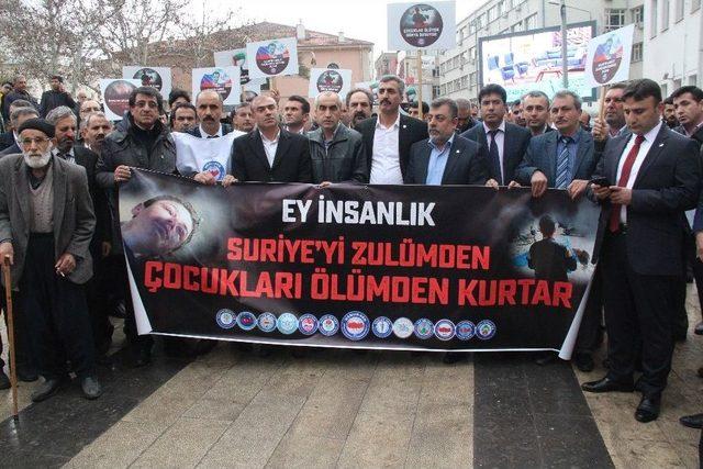 Elazığ&rsquo;dan Esed&rsquo;e Tepki 1