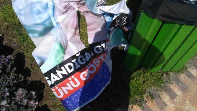 Muratpaşa’da ‘hayır’ İçerikli Pankartlara Saldırı 1