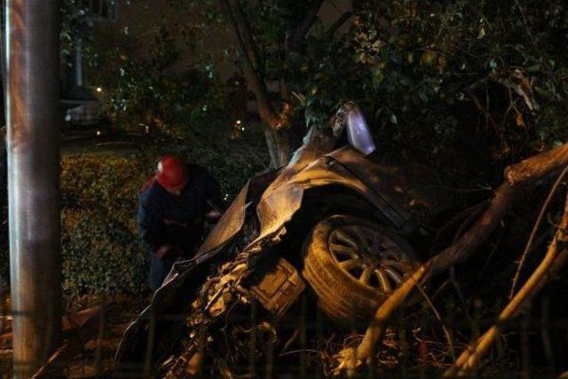 Takla Atan Otomobil Atv Binasının Bah&ccedil;esine U&ccedil;tu: 4 Yaralı 2