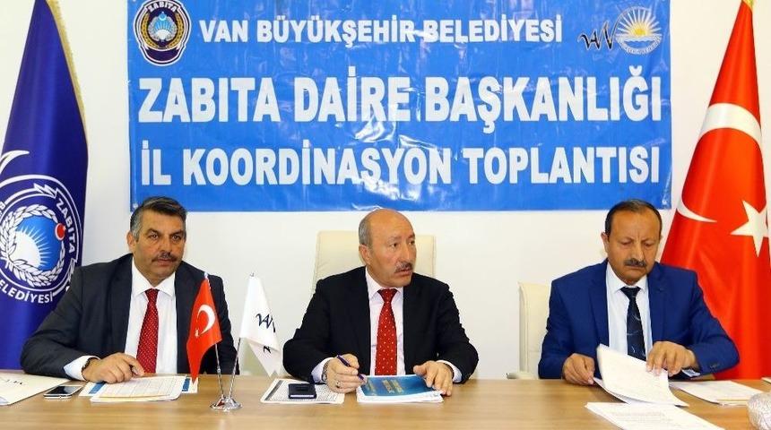 Van Zabıtası İstişare İ&ccedil;in Toplandı