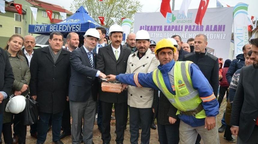 Alikahya Kapalı Pazarının Temeli Atıldı