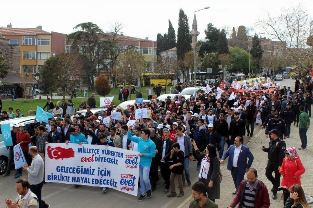 Tekirdağ&rsquo;da &lsquo;evet&rsquo; Y&uuml;r&uuml;y&uuml;ş&uuml;