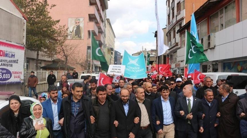T&uuml;gva Ağrı&rsquo;da Referandum İ&ccedil;in Y&uuml;r&uuml;y&uuml;ş D&uuml;zenledi