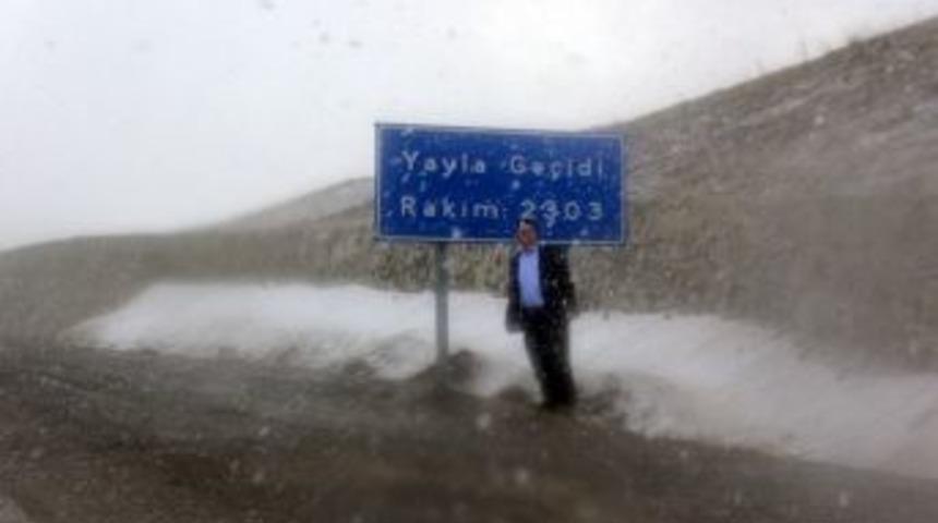 Erzurum&rsquo;da Nisan Ayında Kar