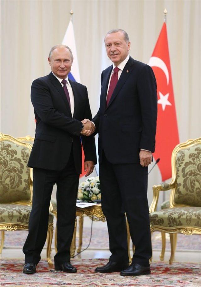 Erdoğan ve Putin görüşmesi başladı (2)