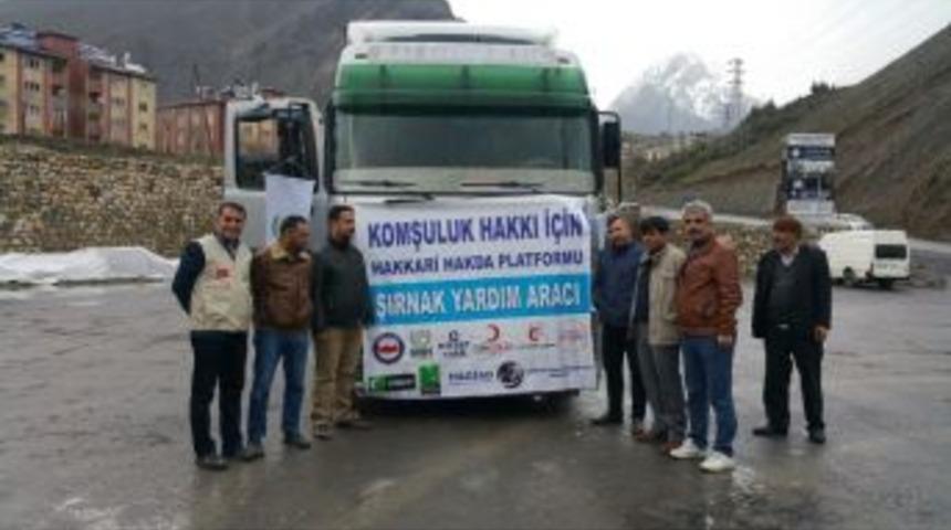 Hakda&rsquo;dan Şırnak&rsquo;a Yardım Eli