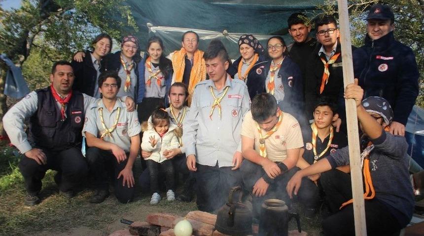Aydınlı İzciler &Ccedil;anakkale İ&ccedil;in Kampa Girdi