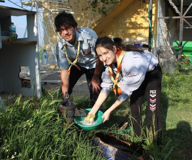 Aydınlı İzciler &Ccedil;anakkale İ&ccedil;in Kampa Girdi 2