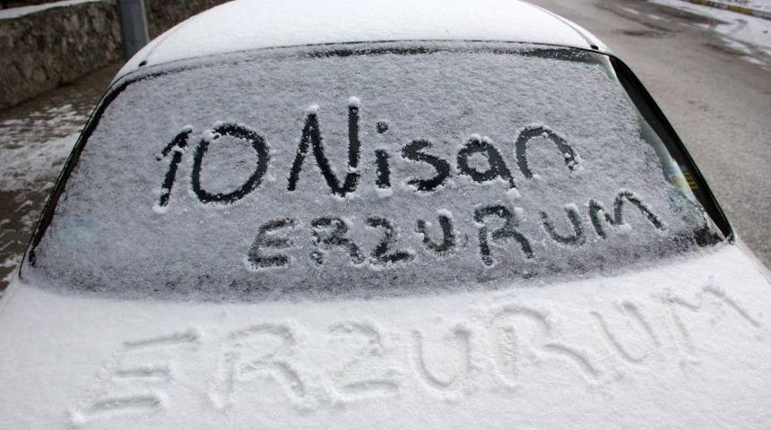 Erzurum&rsquo;da Kar Ve Soğuk Hava Etkili Oluyor