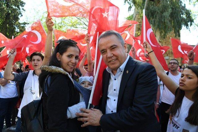 Başkan Muhittin Böcek, Referandum Çalışmalarına Katıldı 2