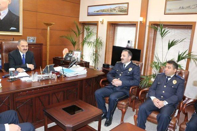 Emniyet Teşkilatı Vali Kaban’ı Ziyaret Etti 1