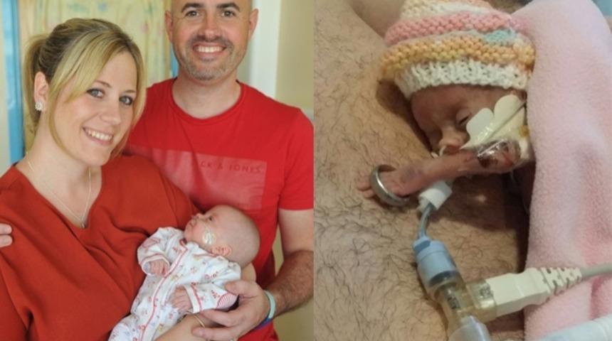 27 haftalıkken doğdu, hayata tutundu!