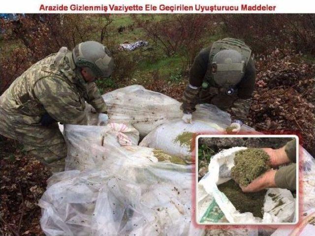 Lice'de 3 Ton 50 Kilo Esrar Ele Geçirildi