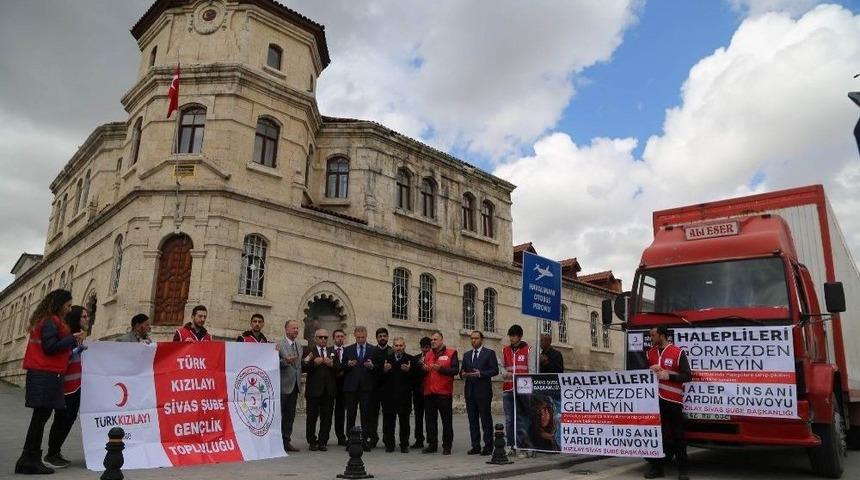 Sivas&rsquo;tan, İdlib&rsquo;e Yardım Konvoyu