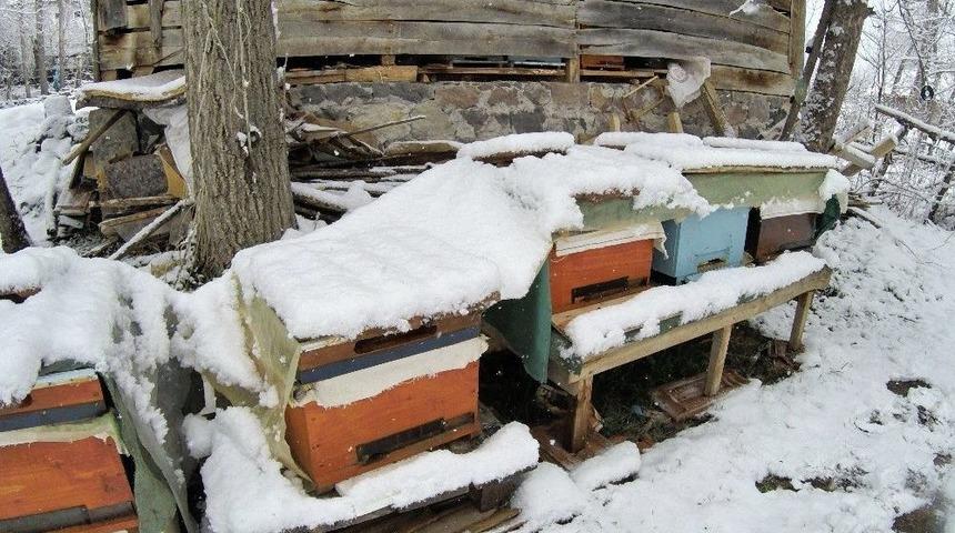 Tokat’ta Nisan Ayında Kar