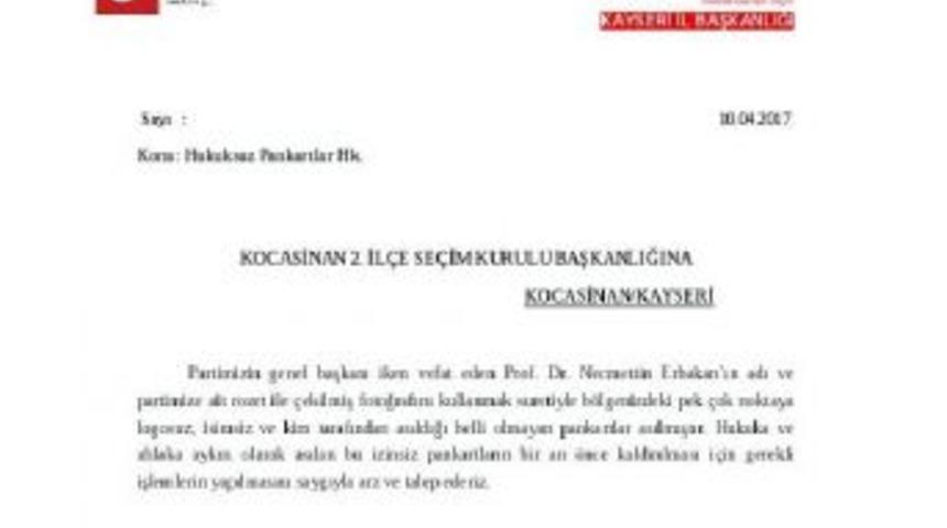 Kayseri'de, Merhum Liderlerin Fotoğraf Ve Mesajları Asıldı (3)