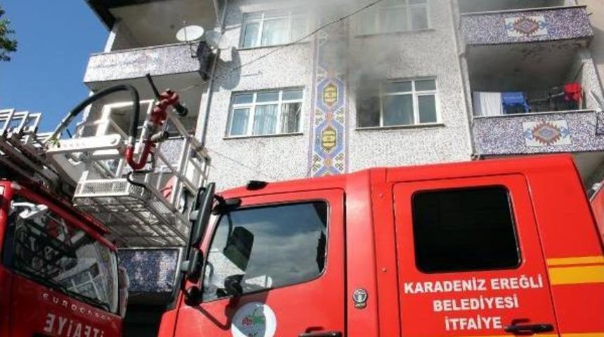 Ereğli'de Ev Yangını Korkuttu