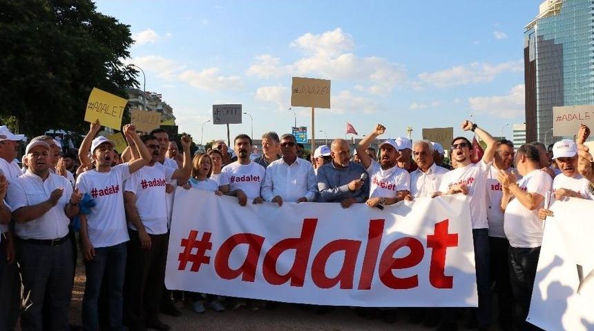 Adalet Y&uuml;r&uuml;y&uuml;ş&uuml;ne Chp Gaziantep İl Teşkilatı&rsquo;ndan Destek
