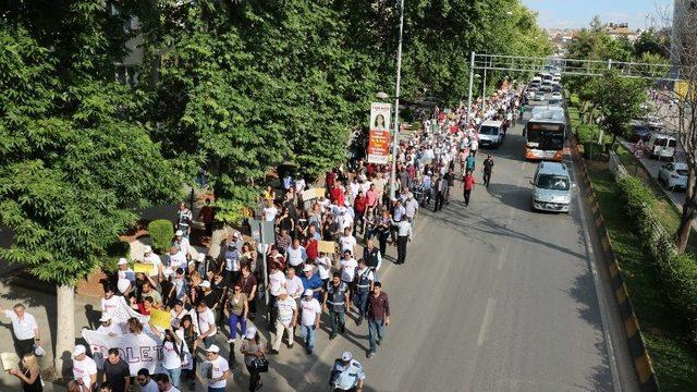 Adalet Yürüyüşüne Chp Gaziantep İl Teşkilatı’ndan Destek