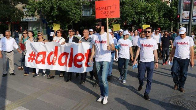 Adalet Yürüyüşüne Chp Gaziantep İl Teşkilatı’ndan Destek