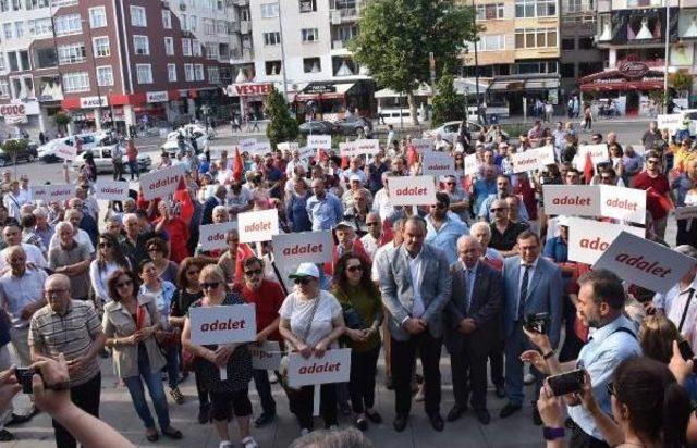 Çorlu'da Chp'lilerden 'adalet Yürüyüşü'