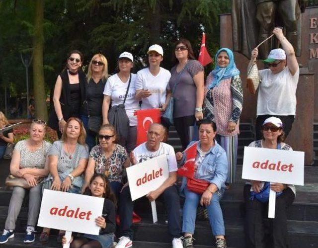 Çorlu'da Chp'lilerden 'adalet Yürüyüşü'