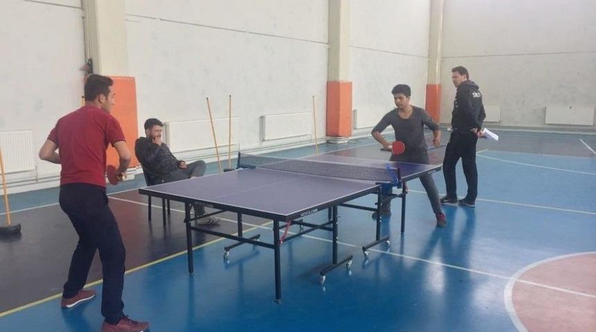 Hisarcık&rsquo;ta Masa Tenisi Turnuvası Sona Erdi