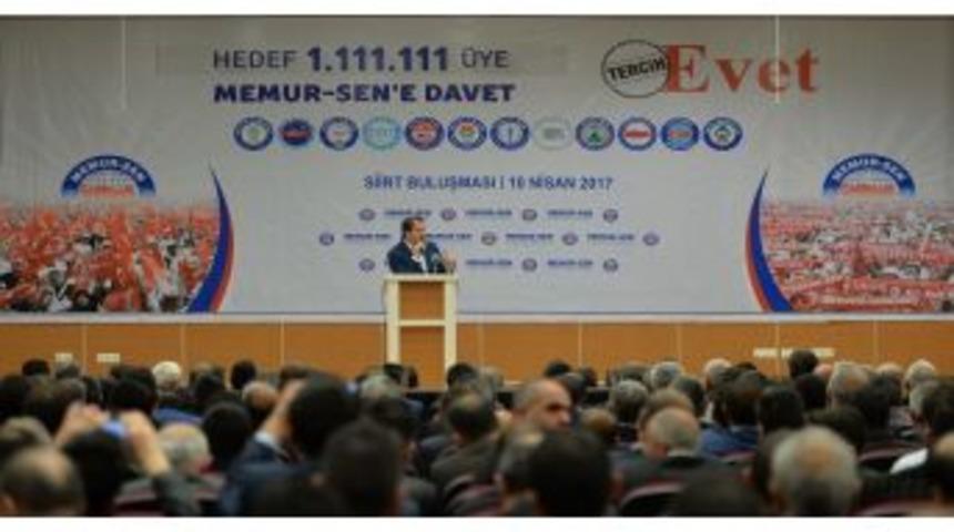 Memur-sen Genel Başkanı Yal&ccedil;ın: "evet&rsquo; Diyeceğiz, İnsanlığın B&uuml;y&uuml;k &Ouml;zlemlerini Ger&ccedil;ekleştireceğiz"