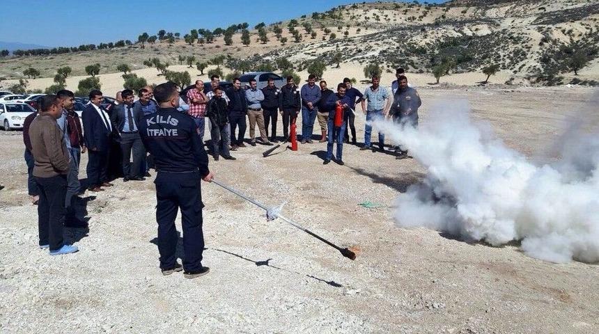 Kilis İtfaiyesinden Tatbikat Mesaisi