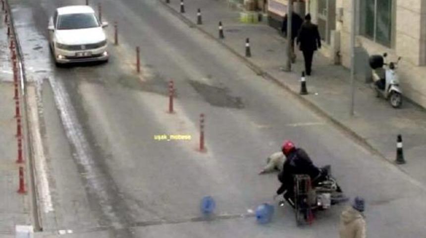 Uşak'ta Trafik Kazaları Mobese Kameralarında