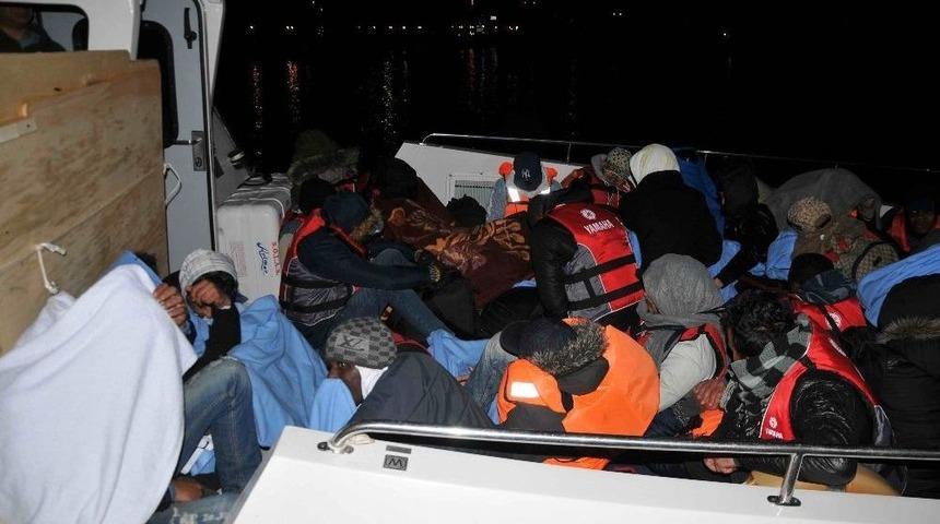 Ayvacık&rsquo;ta 41 Ka&ccedil;ak Yakalandı