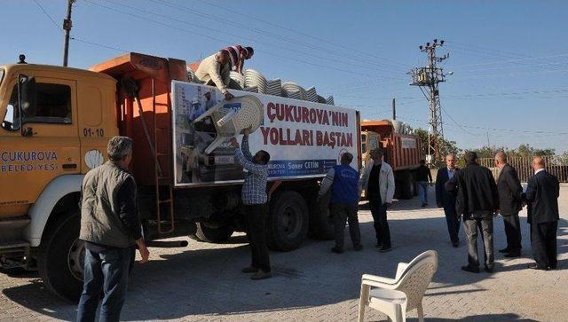 Çukurova Belediyesi’nden Pozantı Ve Sarıçam’a Malzeme Yardımı