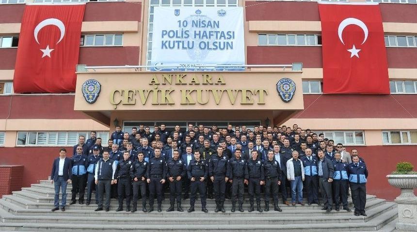 B&uuml;y&uuml;kşehir Belediyesi Zabıtasından &Ccedil;evik Kuvvete Ziyaret