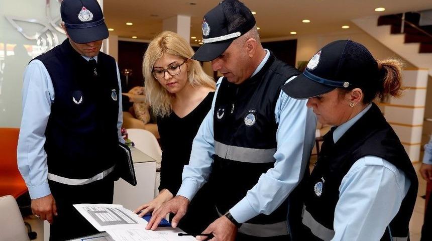 Zabıtadan Esnafa Temizlik Denetimi