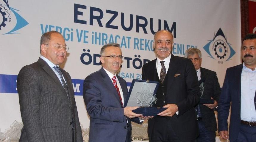 Erzurum Vergi Ve İhracat Rekortmenleri &Ouml;d&uuml;l T&ouml;reni