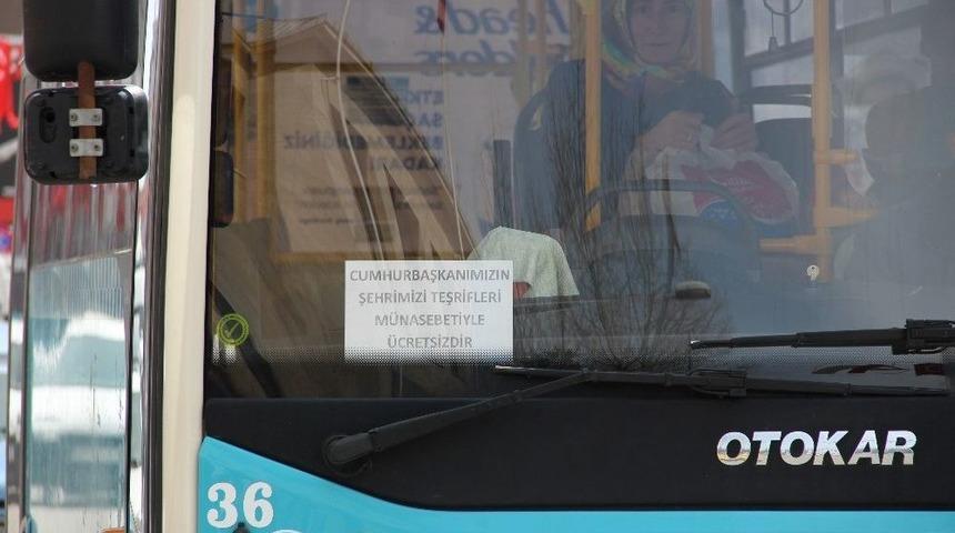 Toplu Taşıma Ara&ccedil;ları Bug&uuml;n Erzurum&rsquo;da &Uuml;cretsiz