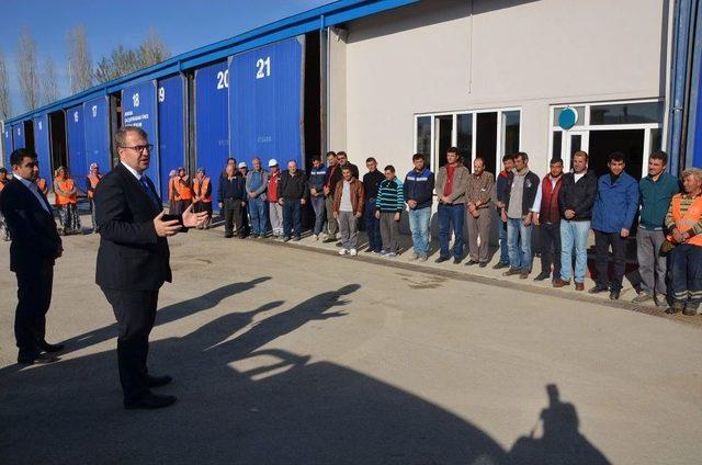 Milletvekili Eldemir, Bozüyük Belediyesi Personelini Ziyaret Etti, Referandum İçin Destek İstedi