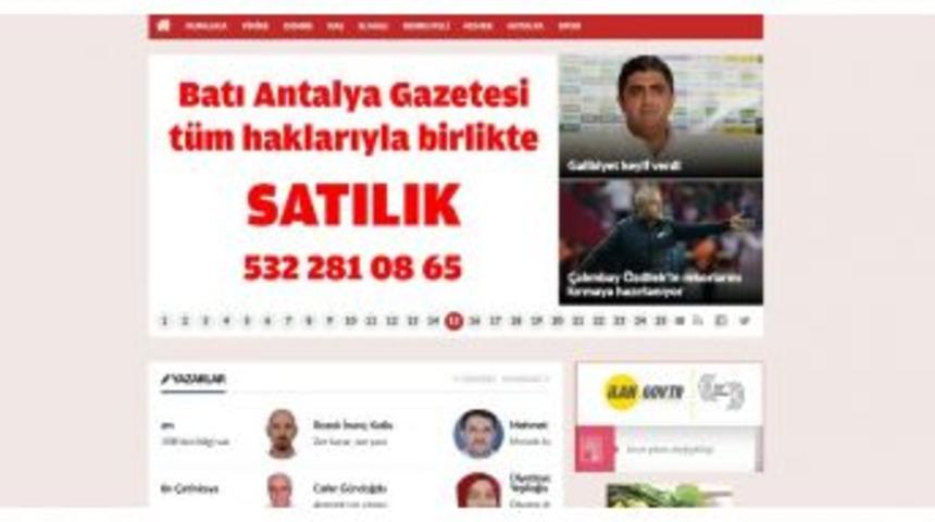 Kumluca&rsquo;nın Tek G&uuml;nl&uuml;k Gazetesi Satılığa &Ccedil;ıkarıldı