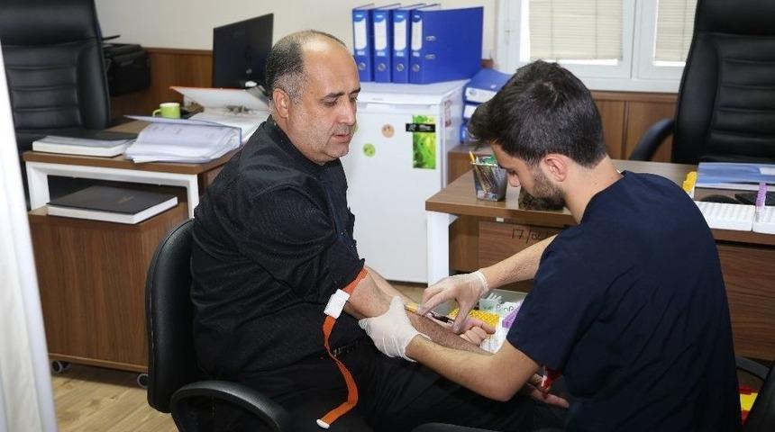 Meski &Ccedil;alışanları Sağlık Taramasından Ge&ccedil;ti